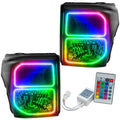 2011-2016 Ford F-250/F-350 Super Duty Pre-Assembled Headlights - Black with Simple Controller.