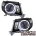 2005-2011 Toyota Tacoma Pre-Assembled Halo Headlights-Black