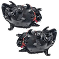 Rear view of 2012-2015 Toyota Tacoma Pre-Assembled Halo Headlights - Chrome