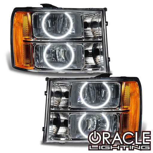 DAORUILAI 4" Round 6000K LED Fog Lights With DRL – For 07-13 GMC Sierra 1500/2500/3500