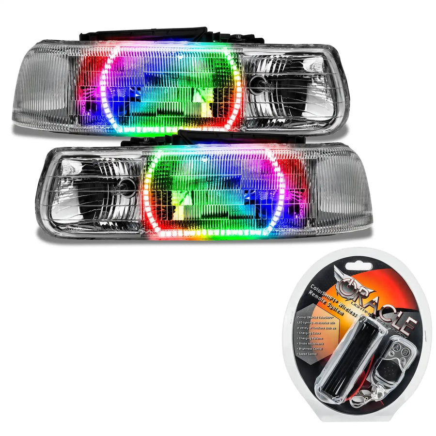 2000-2006 GMC Yukon Pre-Assembled Headlights with RF Controller.