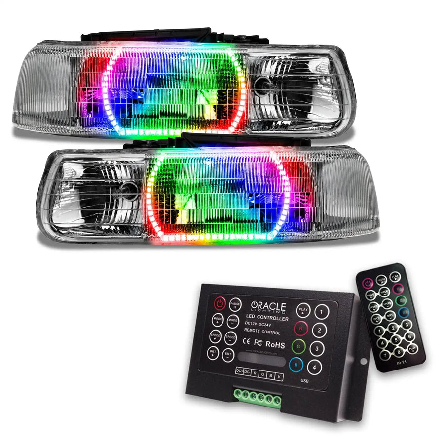 2000-2006 GMC Yukon Pre-Assembled Headlights with 2.0 Controller.