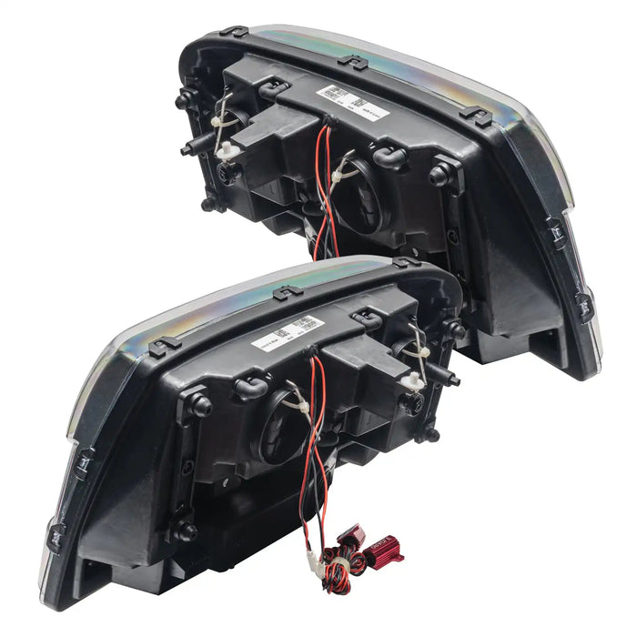 Rear view of 2002-2009 Chevrolet TrailBlazer Pre-Assembled Halo Headlights