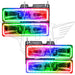1992-1999 GMC Yukon Pre-Assembled Halo Headlights with ColorSHIFT Halos