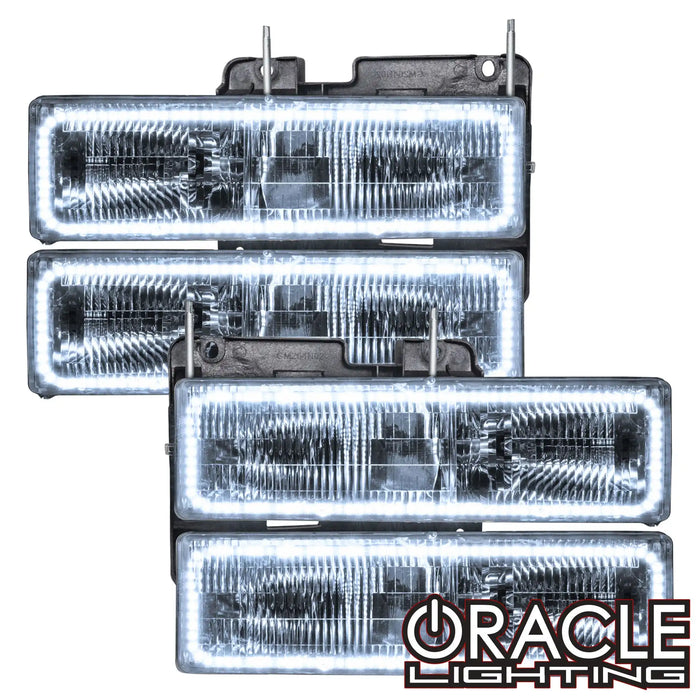 1992-1999 GMC Yukon Pre-Assembled Halo Headlights