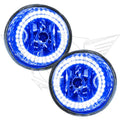 2004-2007 Nissan Armada Pre-Assembled Fog Lights with blue LED halo rings.