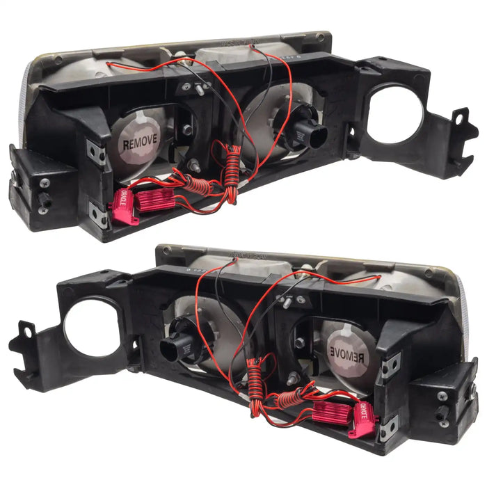 Rear view of 1991-1996 Chevrolet Caprice Pre-Assembled Halo Headlights