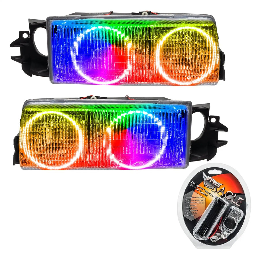 1991-1996 Chevrolet Caprice Pre-Assembled Halo Headlights with RF Controller.