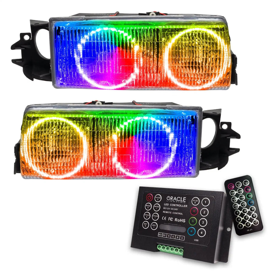 1991-1996 Chevrolet Caprice Pre-Assembled Halo Headlights with 2.0 Controller.