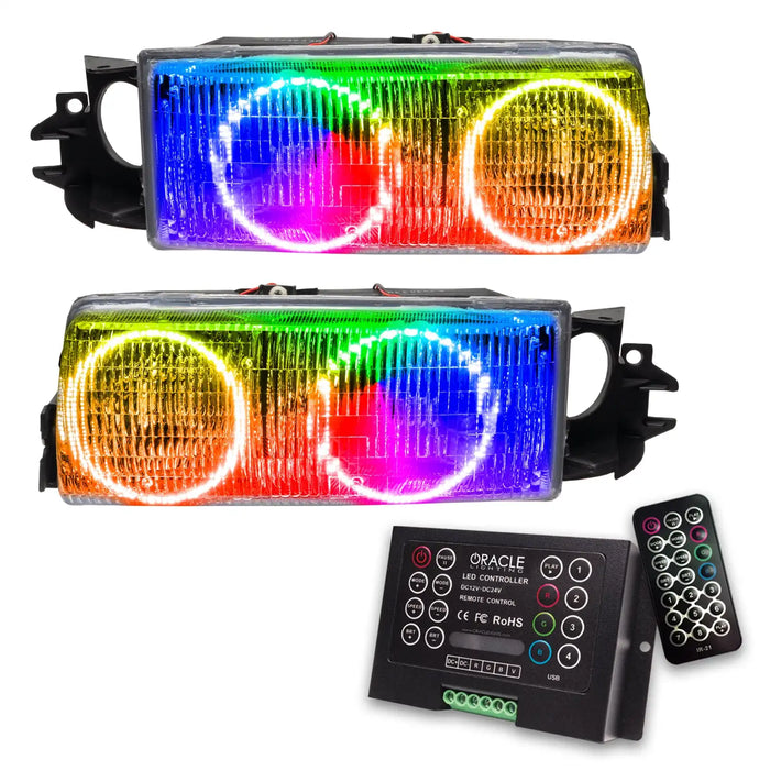 1991-1996 Chevrolet Caprice Pre-Assembled Halo Headlights with 2.0 Controller.