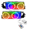 1991-1996 Chevrolet Caprice Pre-Assembled Halo Headlights with Simple Controller.