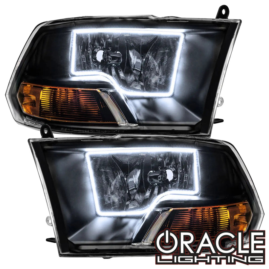 2009-2012 Dodge Ram Non-Sport Pre-Assembled Headlights - Black