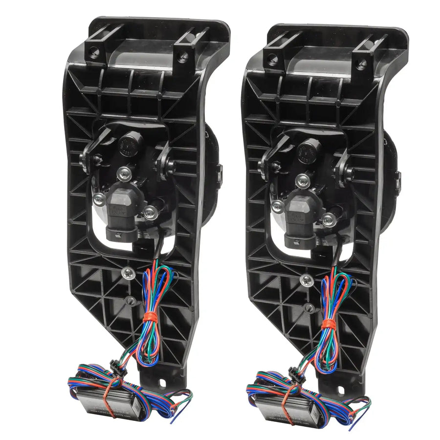 Rear view of 2005-2007 Ford F-250/F-350 Super Duty Pre-Assembled Halo Fog Lights