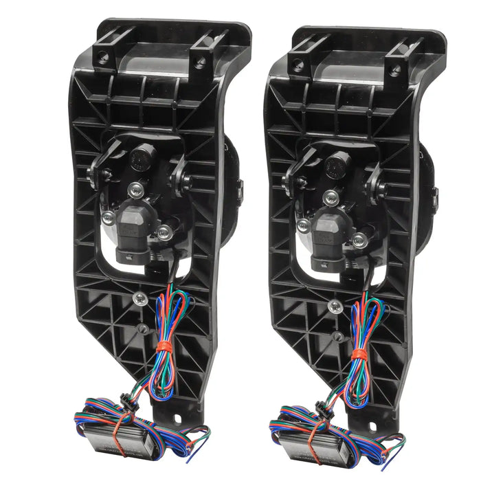 Rear view of 2005-2007 Ford F-250/F-350 Super Duty Pre-Assembled Halo Fog Lights