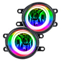 2012-2015 Toyota Tacoma Pre-Assembled Halo Fog Lights with ColorSHIFT halos.