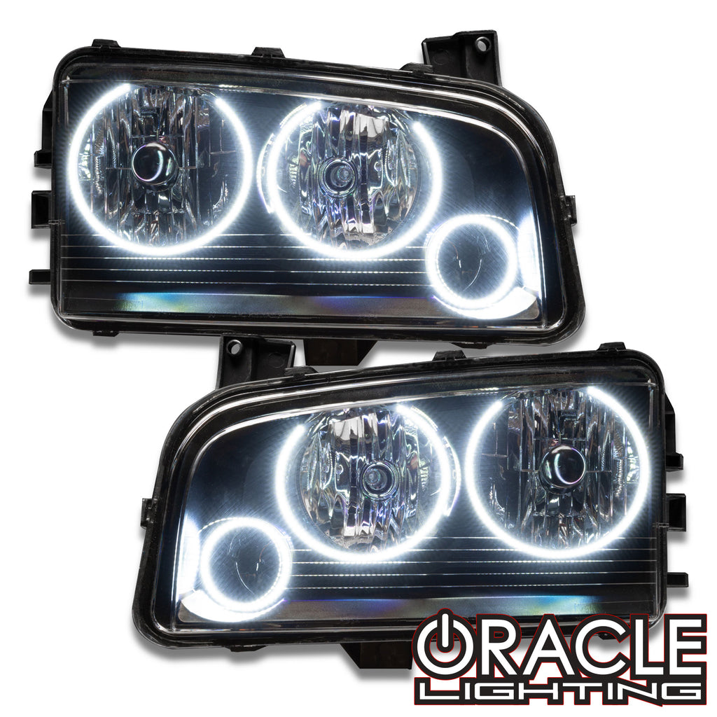 Oracle Dodge Charger 05-10 LED Triple Ring Halo Kit - White