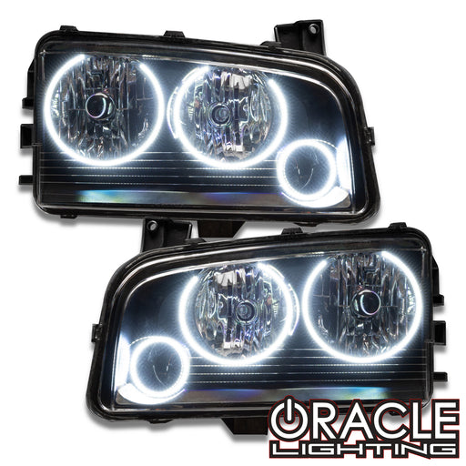 2005-2010 Dodge Charger Pre-Assembled Headlights - Non HID - Triple Halo