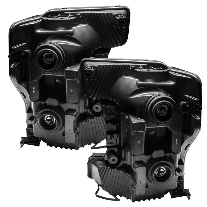 2017-2019 Ford SuperDuty F250/F350 Pre-Assembled Headlights - Dynamic ColorSHIFT - Black Edition | ORACLE Outlet | GRADE A