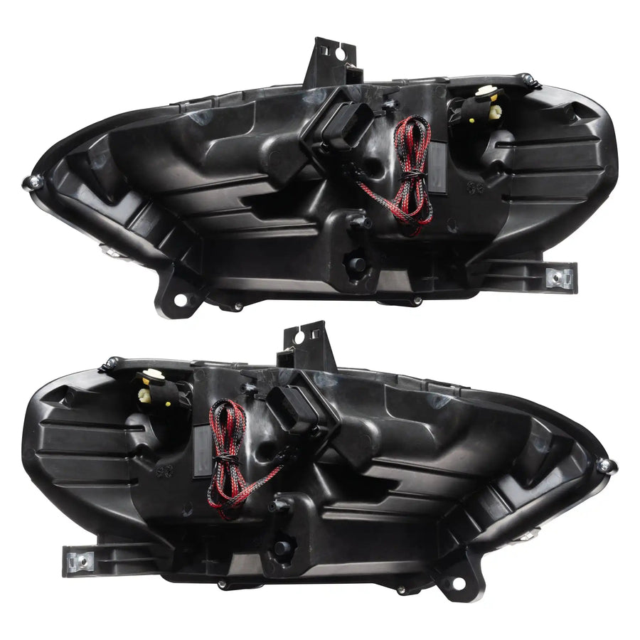 Rear view of 2018-2023 Ford Mustang "Black Series" Dynamic ColorSHIFT LED Headlights w/ Sequential Turn Signal