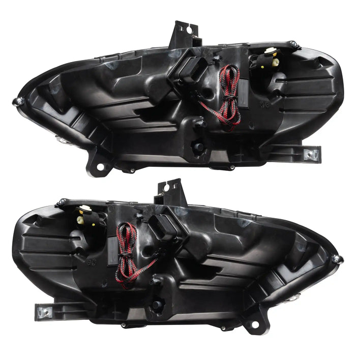 Rear view of 2018-2023 Ford Mustang "Black Series" Dynamic ColorSHIFT LED Headlights w/ Sequential Turn Signal