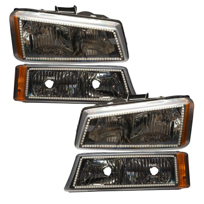 2003-2006 Chevy Silverado Pre-Assembled Headlights w/ Parking Lights