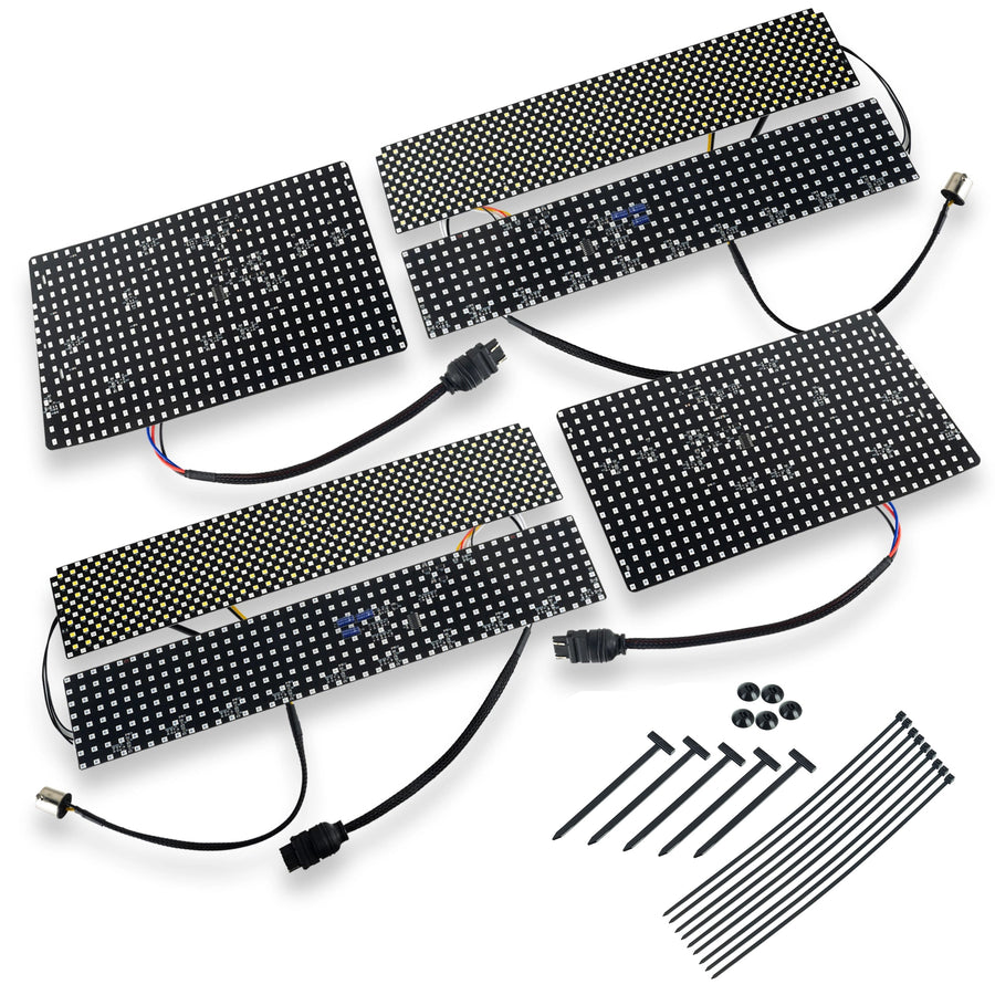 1987-1993 Ford Mustang LX Sequential LED Tail Light Conversion Kit - Plug & Play