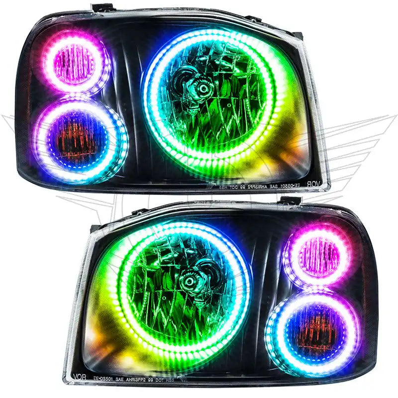 2001-2004 Nissan Frontier LED Triple Halo Headlight Kit