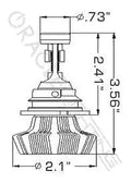 1987-1991 Ford F-150 9004 - ORACLE 4,000+ Lumen LED Bulb Upgrade (High/Low Beam Headlight (Non-Projector))