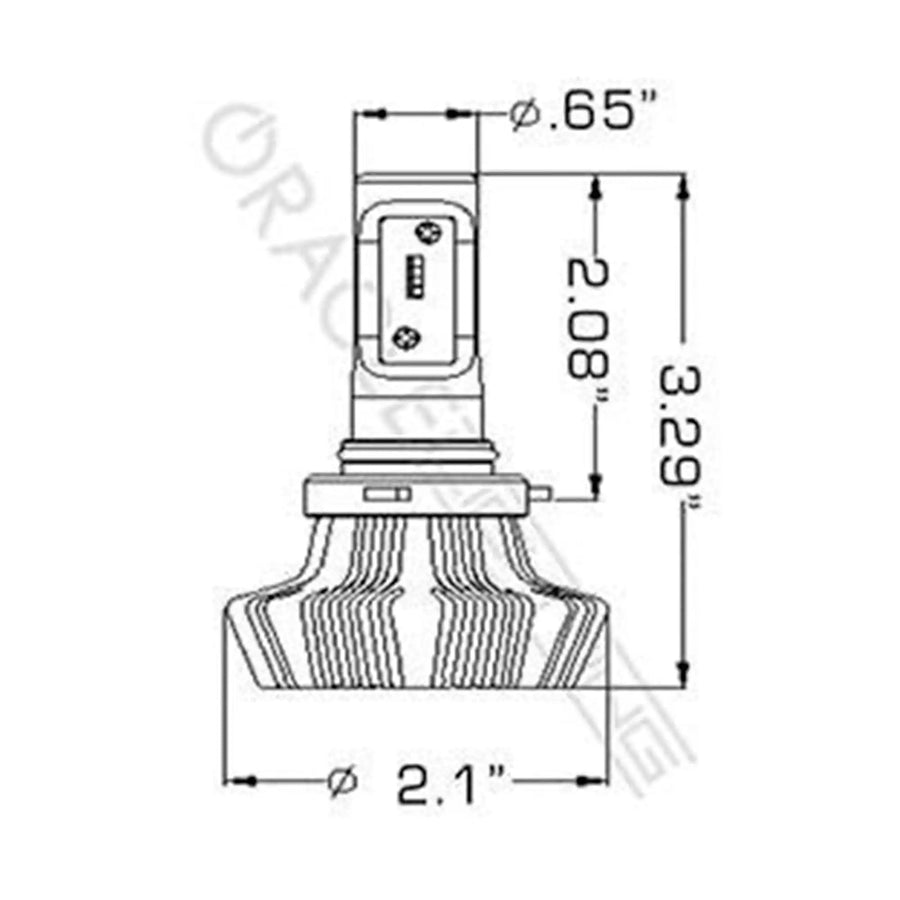 ORACLE Lighting 9005 - 4,000+ Lumen LED Light Bulb Conversion Kit (Low Beam)