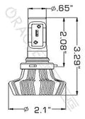 2000-2006 Toyota Tundra 9006 - ORACLE 4,000+ Lumen LED Light Bulb Conversion Kit (Fog Light) - Image 5
