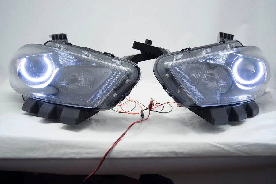2013-2016 Dodge Dart HID Headlights - ORACLE White LED Halo Kit Pre-Installed