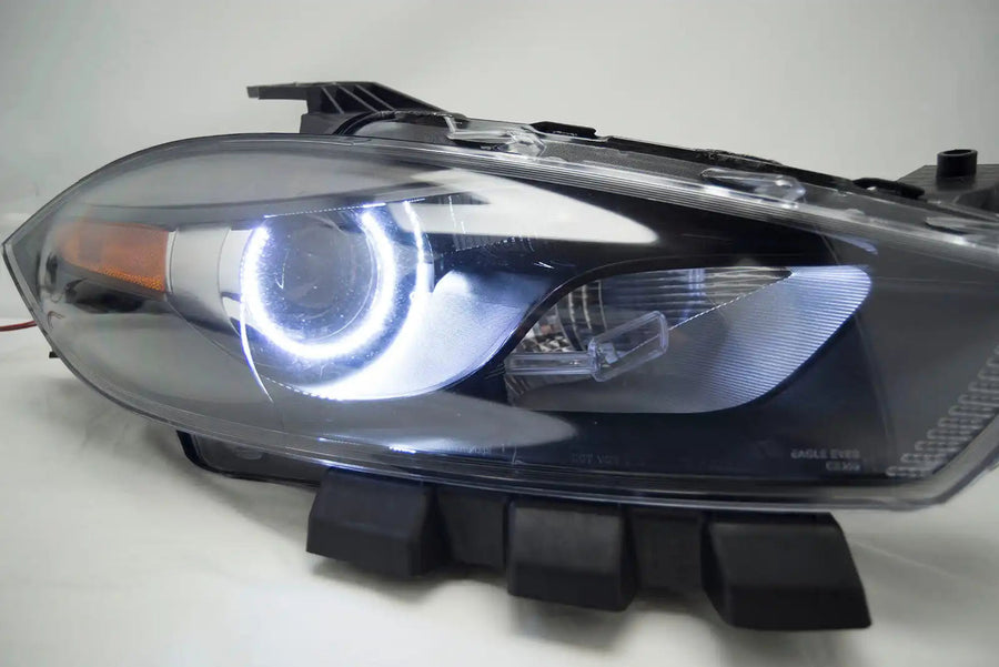 2013-2016 Dodge Dart HID Headlights - ORACLE White LED Halo Kit Pre-Installed