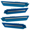 2010-2015 Chevrolet Camaro Concept SMD Sidemarker Set with aqua blue paint and clear lenses.