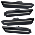 2010-2015 Chevrolet Camaro Concept SMD Sidemarker Set with ashen grey paint and clear lenses.