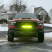 Front end of a RAM TRX with Front Bumper Flush LED Light Bar System installed.