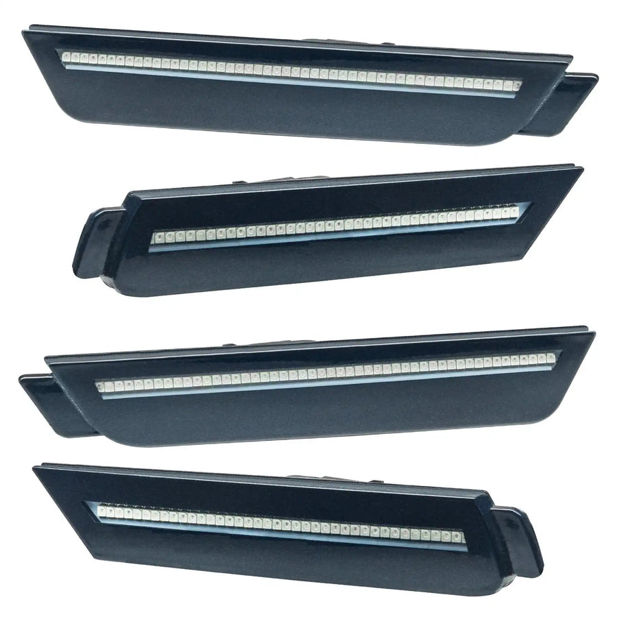 2010-2015 Chevrolet Camaro Concept SMD Sidemarker Set with berlin blue paint and clear lenses.