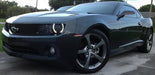 Three quarters view of a Chevrolet Camaro with Concept Side Mirrors installed.
