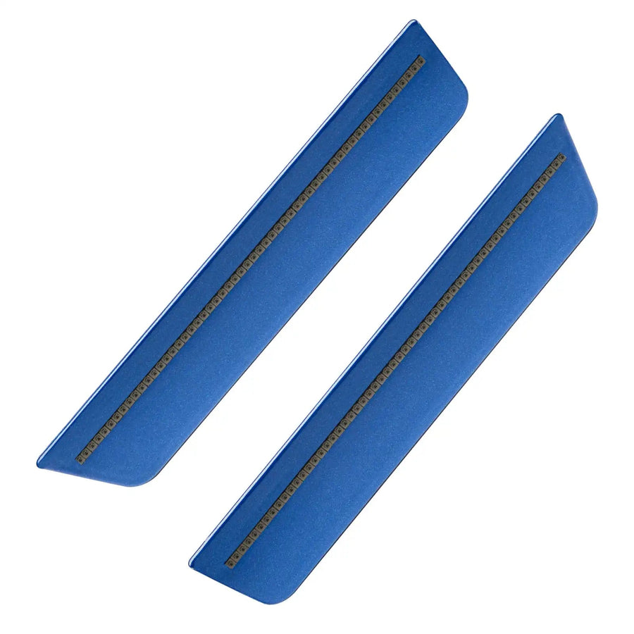 2011-2014 Dodge Charger Concept Sidemarker Rear Set with blue streak pearl paint and tinted lenses.