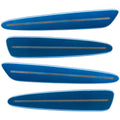 2005-2013 Chevrolet C6 Corvette Concept SMD Sidemarkers with blue stream paint and clear lenses.
