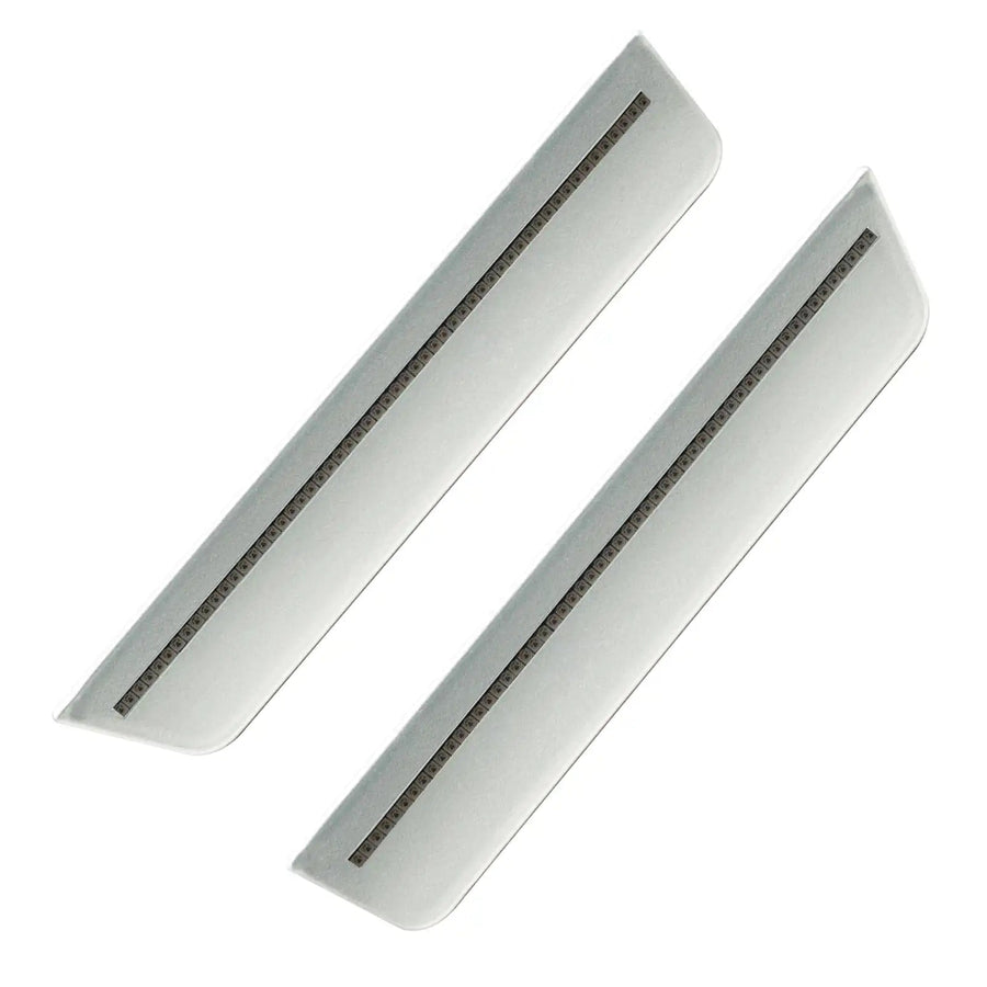 2011-2014 Dodge Charger Concept Sidemarker Rear Set with bright silver metallic paint and tinted lenses.