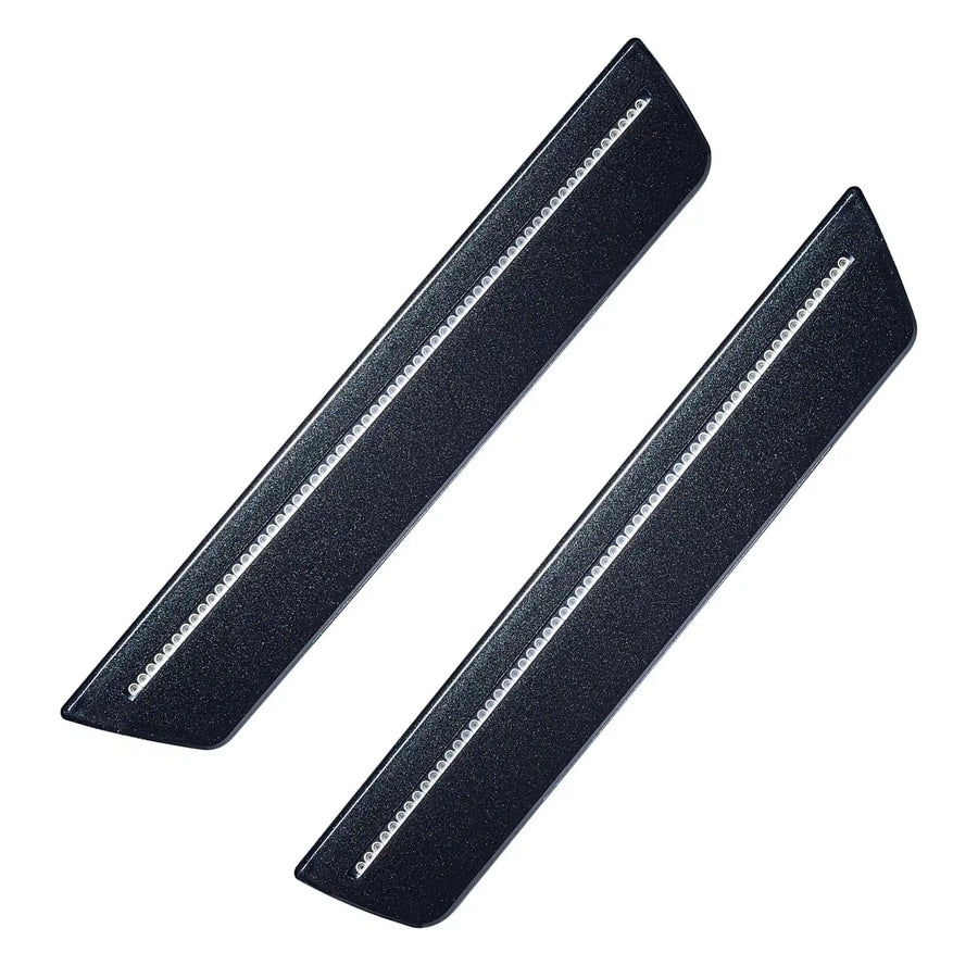 2011-2014 Dodge Charger Concept Sidemarker Rear Set with brilliant black pearl paint and clear lenses.
