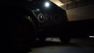 Low angle shot of Ford Bronco with Puddle Light Upgrade installed