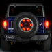 Rear view of a Ford Bronco with Spare Tire Wheel Ring Third Brake Light installed.