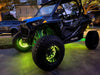 Polaris RZR with  green LED wheel rings.