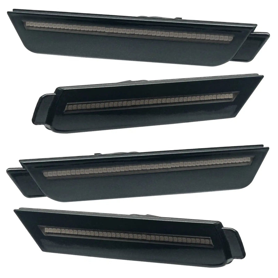 2010-2015 Chevrolet Camaro Concept SMD Sidemarker Set with carbon flash paint and tinted lenses.