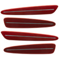 2005-2013 Chevrolet C6 Corvette Concept SMD Sidemarkers with crystal claret paint and clear lenses.