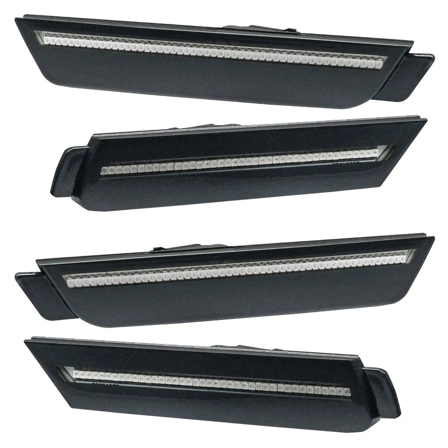 2010-2015 Chevrolet Camaro Concept SMD Sidemarker Set with cyber grey paint and clear lenses.