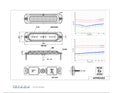 6 LED Slim Strobe Light- Flush Lighthead diagram with specs and measurements.