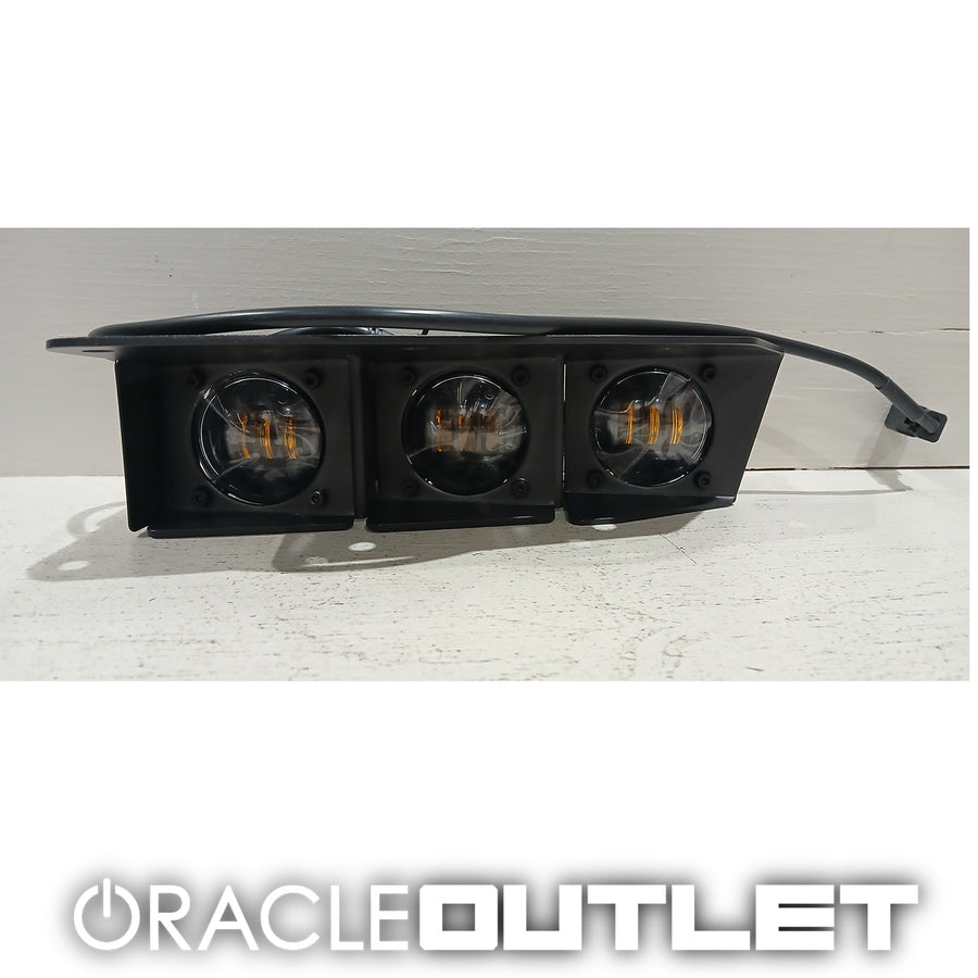 2021-2026 Ford Bronco Triple Fog Light Kit for Steel Bumper (Yellow Emitters) | ORACLE Outlet | GRADE B