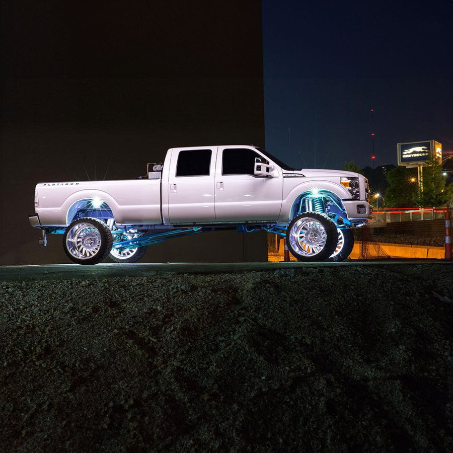 LED Illuminated Wheel Rings - Single / Double Row LED